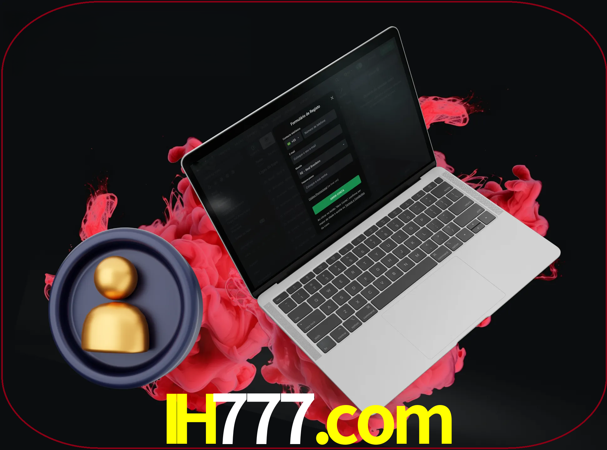 No cabeçalho do site ih777, clique no botão que o levará a um formulário especial onde terá de introduzir as suas informações actuais.