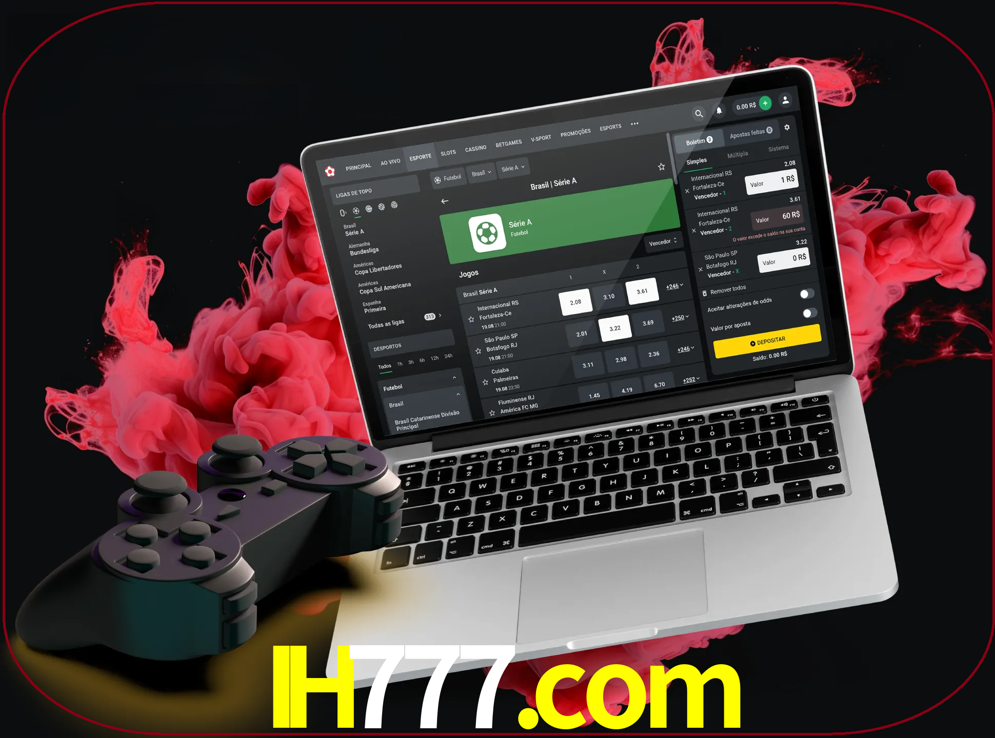 Visite a secção especial de jogos de vídeo em ih777 para descobrir em que jogos pode apostar e ganhar muito dinheiro.