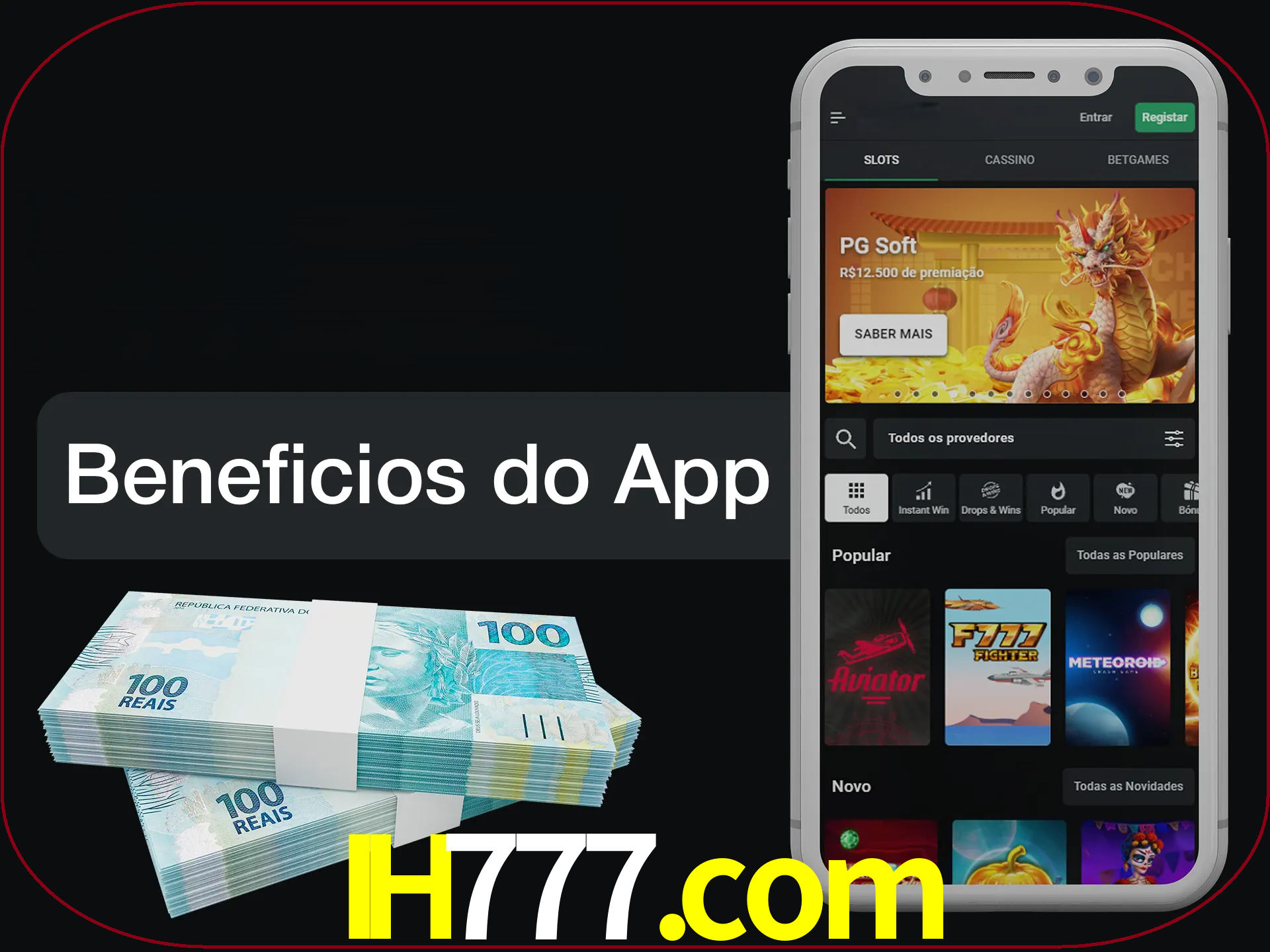 Obtenha todos os benefícios usando o aplicativo.